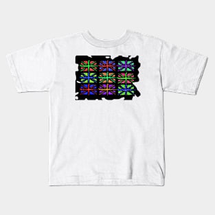 Multicolour UK flags Kids T-Shirt